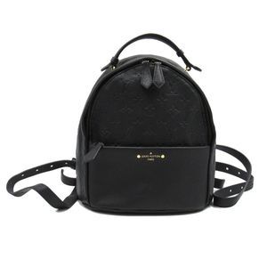 Louis Vuitton Rucksack Backpack Bag Leather Monogram Black
